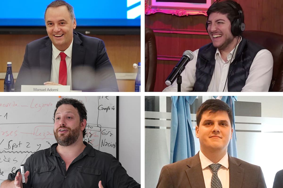 Manuel Adorni, Juan Pablo Carreira, Santiago Oria, Federico Napoli