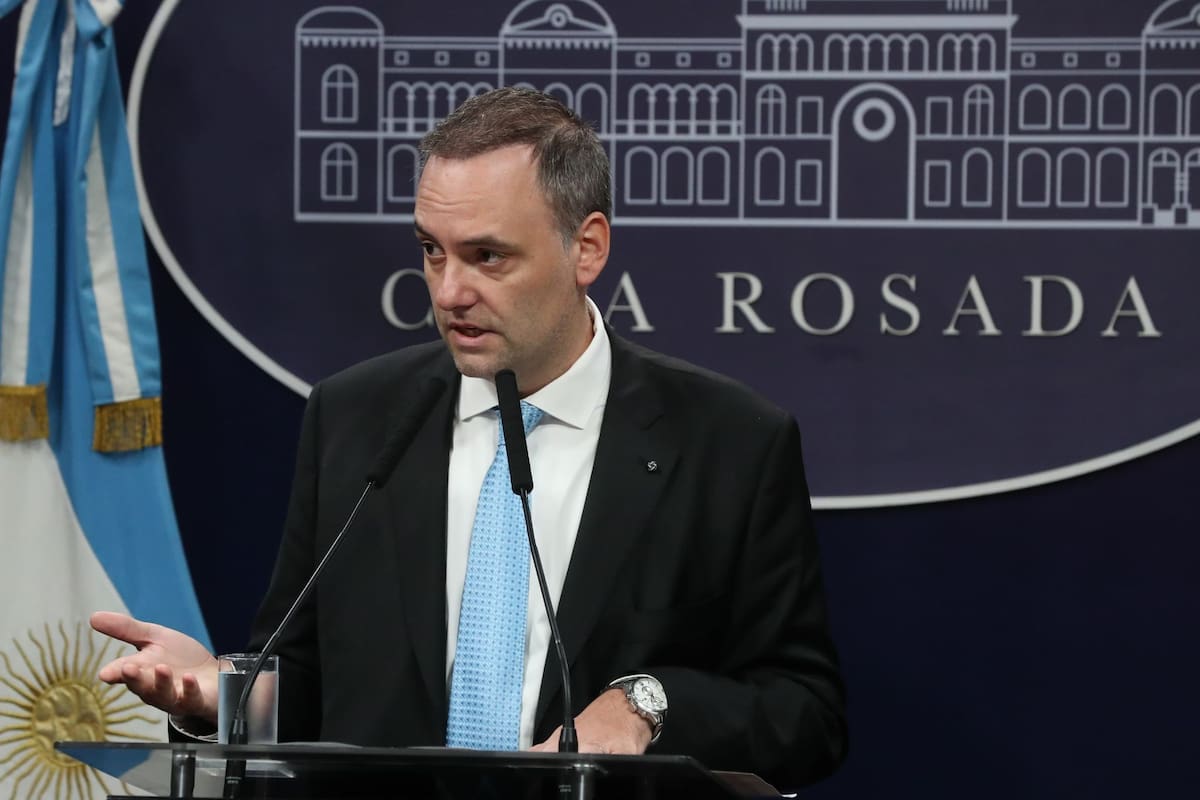 Manuel Adorni, portavoz de la Presidencia de Argentina
