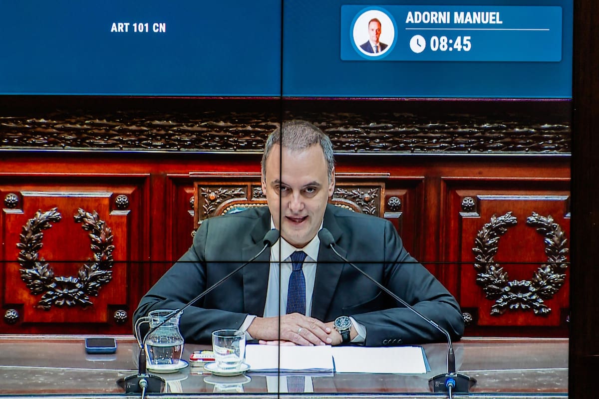 Manuel Adorni presenta el informe de gestión en el Congreso de la Nación