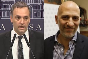 Manuel Adorni y Emiliano Yacobitti