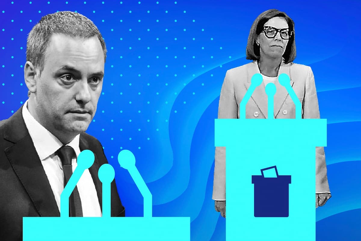 Manuel Adorni y Laura Alonso