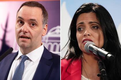 Manuel Adorni y Luana Volnovich.