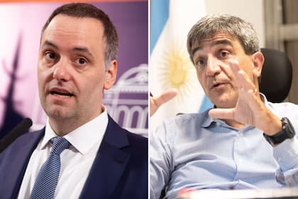 Manuel Adorni y Pablo Yedlin.