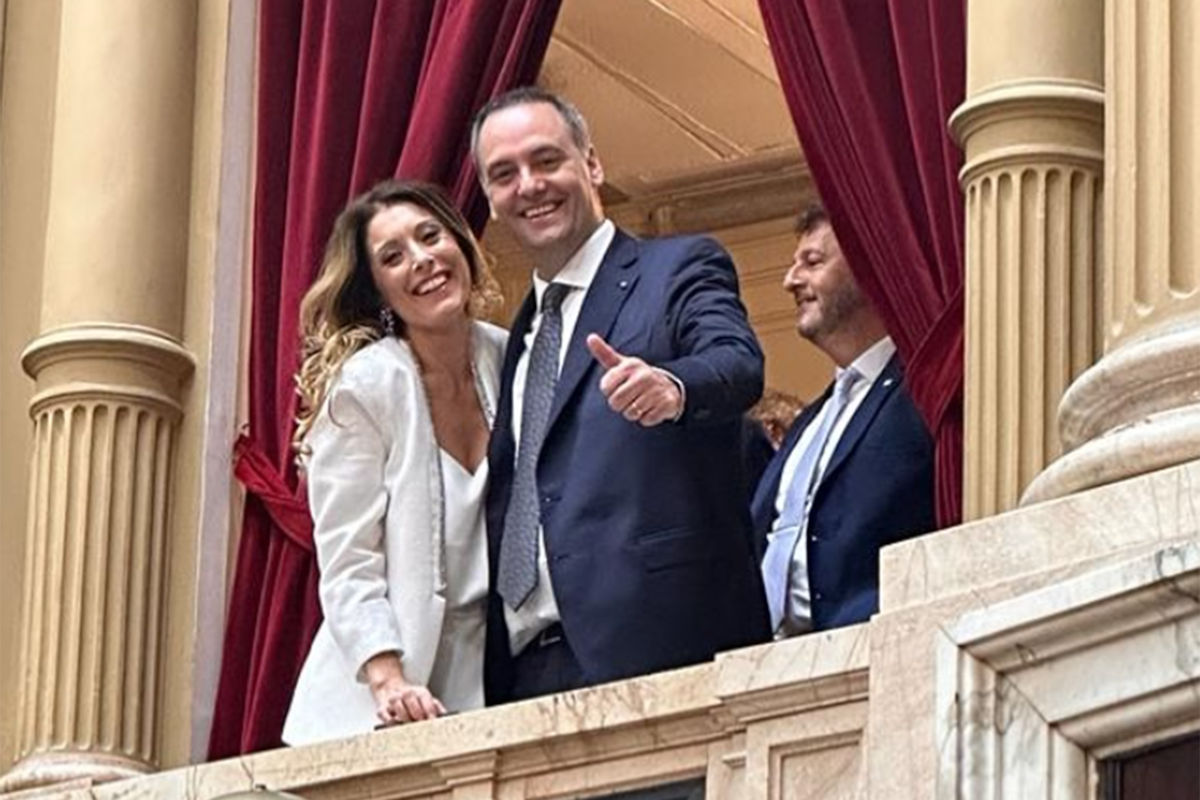 Manuel Adorni y su mujer, Bettina Angeletti
