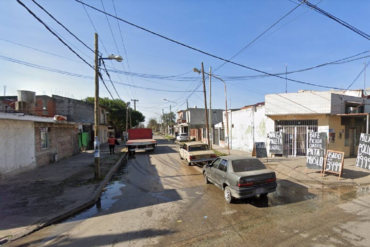 Manuel Arias y Juan B. Justo, en González Catán, donde ocurrió el crimen