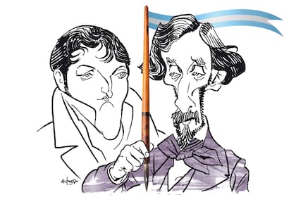 Manuel Belgrano y Bartolomé Mitre