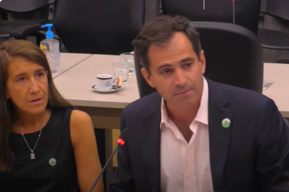 Manuel Chiappe, director general de la Fundación Barbechando, durante su exposición