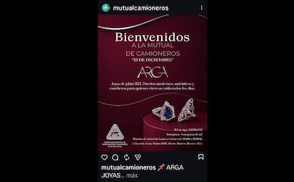 Manuel Facundo Dolda, un socio de los hijos de Liliana Zulet, vende joyas a través de la Mutual del Sindicato de Camioneros
