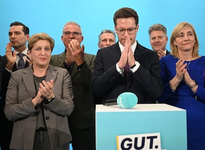 Manuel Hagel, el joven candidato de la CDU en Baden-Württemberg, al reconocer la derrota