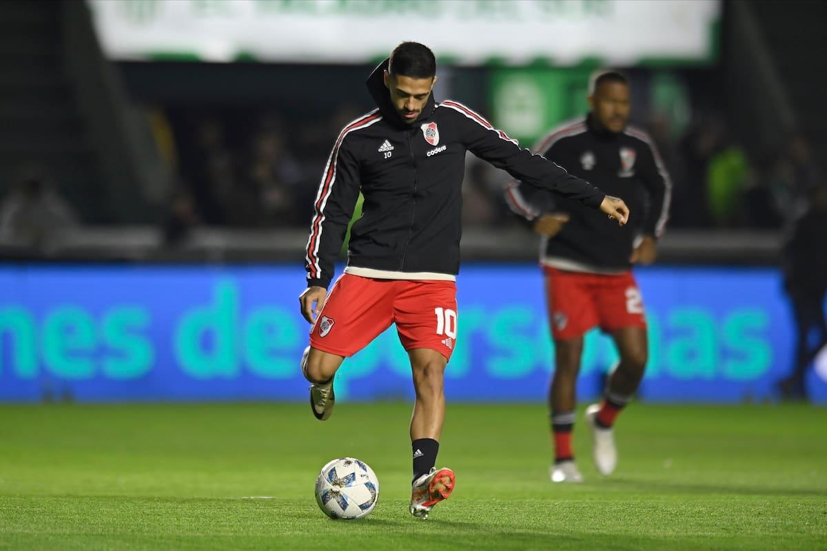 Manuel Lanzini sufrió un desgarro y se perderá el arranque de la Copa de la Liga; una importante baja para River