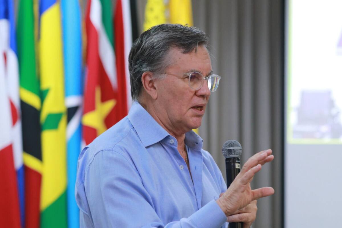 Manuel Otero, director general del IICA, en un evento antes de la presentación del documento