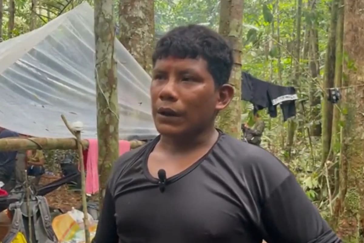 Manuel Ranoque, el padre de los chicos rescatados en la selva colombiana