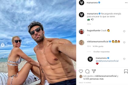 Manuel Urcera y Nicole Neumann compartieron un viaje a Miami