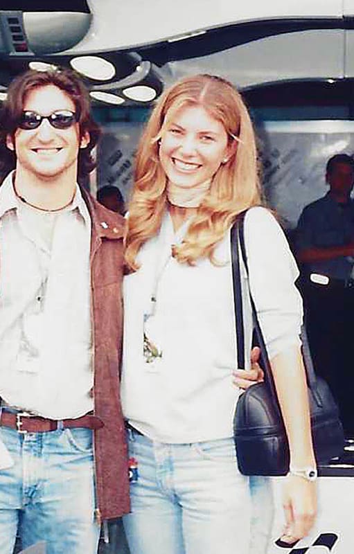 Manuel y Valeria por aquellos tiempos.