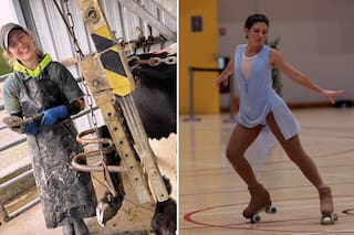 La joven que pasó de podóloga de vacas a ganar una medalla de plata con los patines en ese país