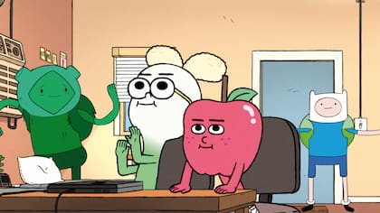 Manzana y Cebollín y Finn el Humano, de Hora de aventuras, protagonistas de Otra semana en Cartoon.