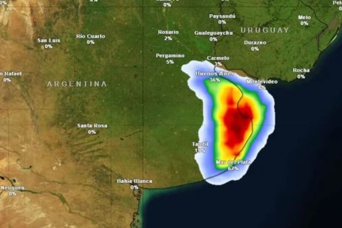 Mapa de Meteored