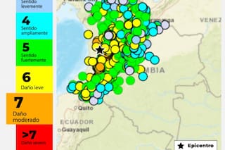 ¿Cuánto duró el terremoto de magnitud 7,4 que sacudió a Colombia?