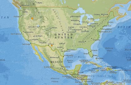 Mapa de los sismos ocurridos en Estados Unidos y el Caribe en las últimas 24 horas