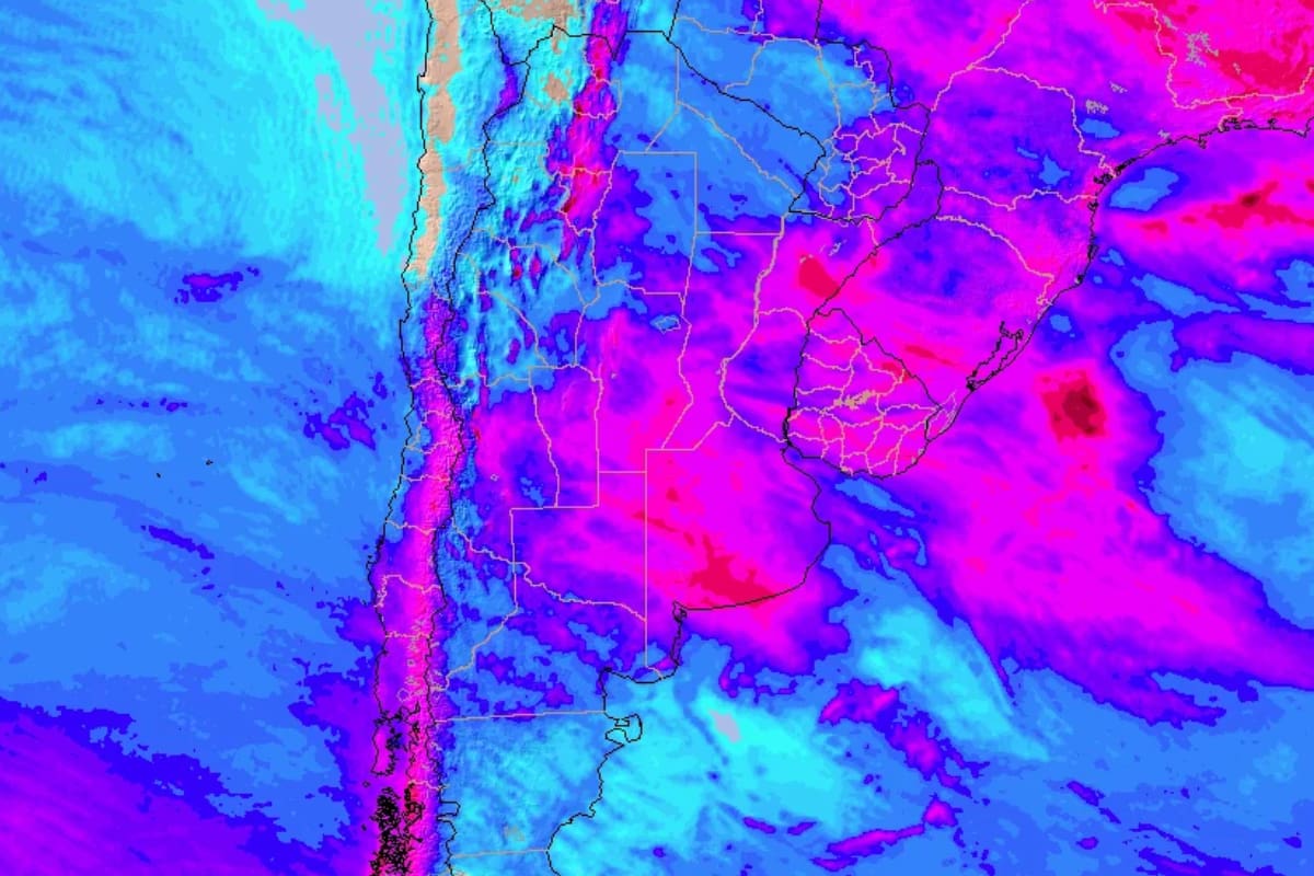 Mapa de precipitaciones, según Meteored