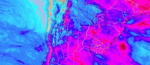 Avanza un frente frío que provocará alertas por tormentas de gran intensidad, granizo, ráfagas y temperaturas cercanas a los 30°C: las zonas afectadas