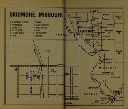 Mapa de Skidmore, en el libro In broad daylight, de MacLean