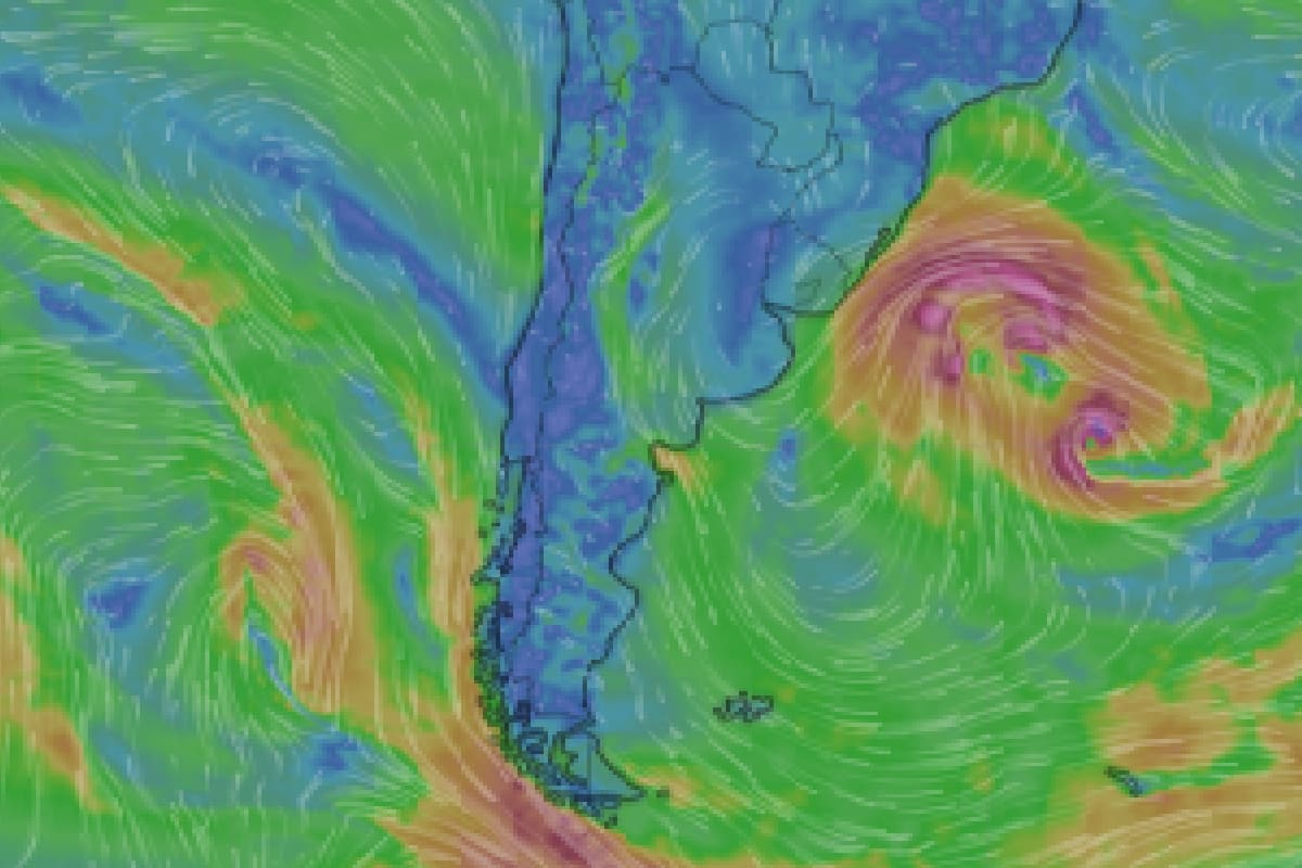 Mapa de temperatura actual en la Argentina