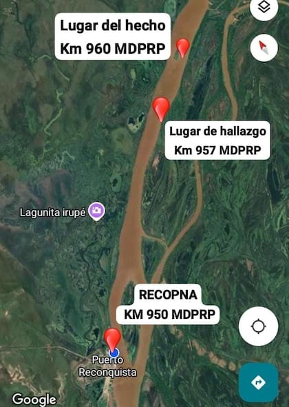 Mapa del hallazgo.