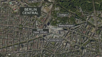 Mapa del centro de Berlín