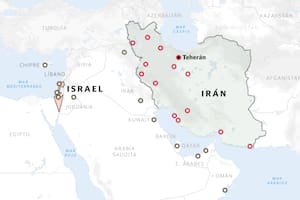 Mapa del conflicto en Medio Oriente