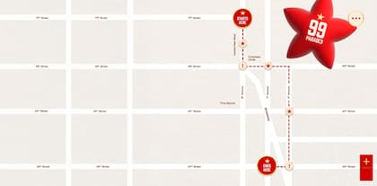 Mapa del desfile de Thanksgiving de Macy's en 2025 (Macy's)