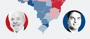 El mapa de resultados de Lula da Silva y Flavio Bolsonaro, en vivo