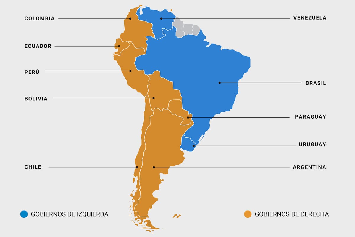 Thus the political map of South America remained after the triumph of Abelardo de la Espriella in Colombia