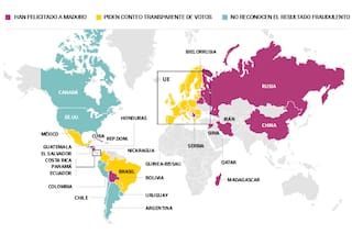 Las razones detrás de los países que no reconocen el triunfo de Maduro, los que lo apoyan y los que hacen equilibrio