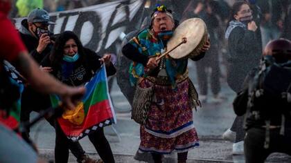 Mapuches protestan contra el Estado chileno