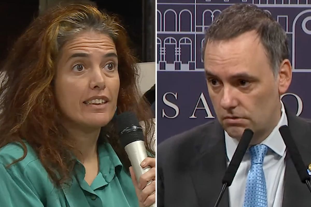 Mar de Centenera, corresponsal del País de España, y Manuel Adorni