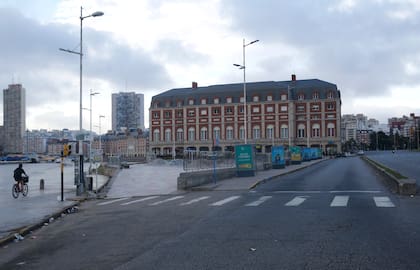 Mar del Plata, durante el paro.