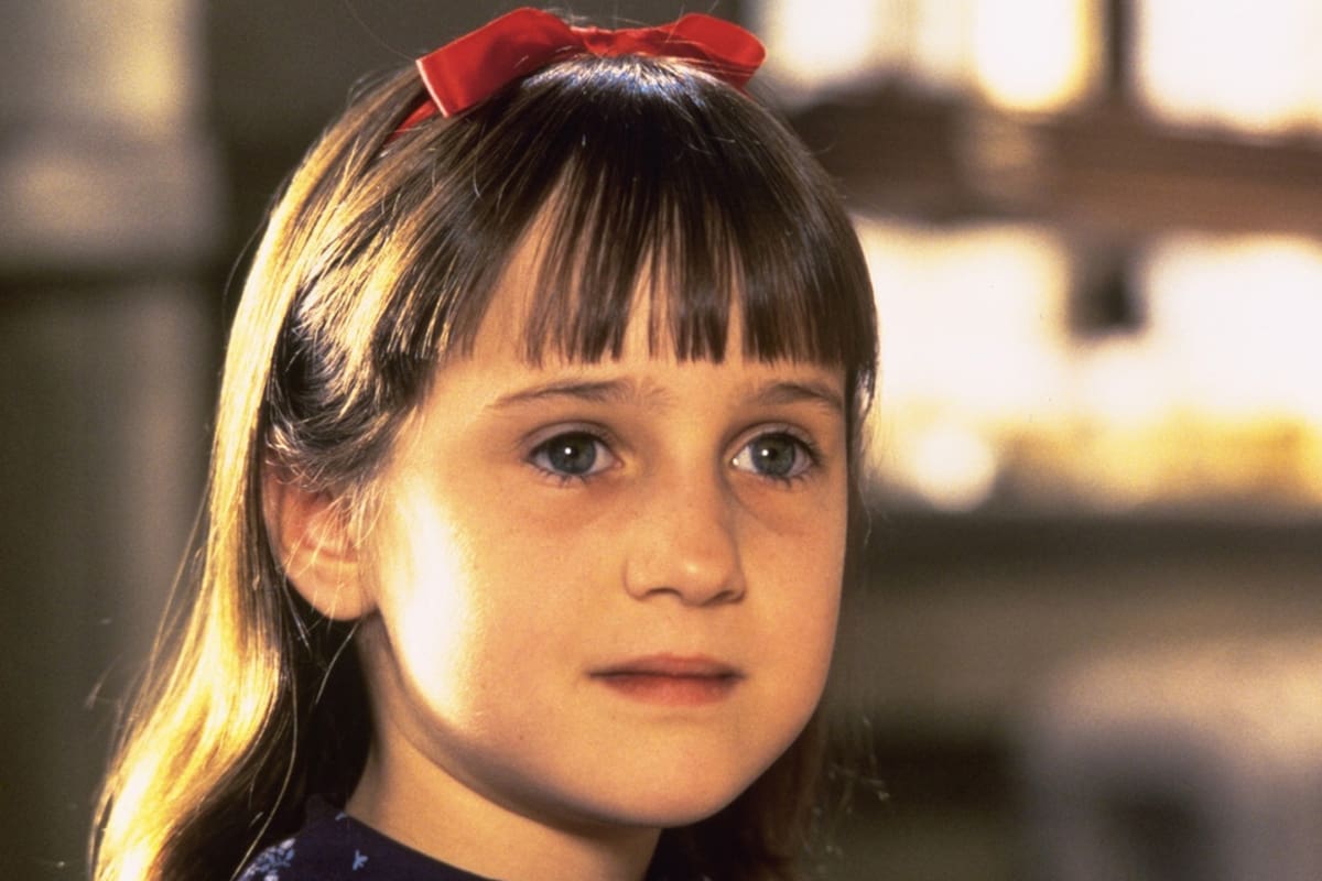 Mara Wilson a los ocho años en Matilda