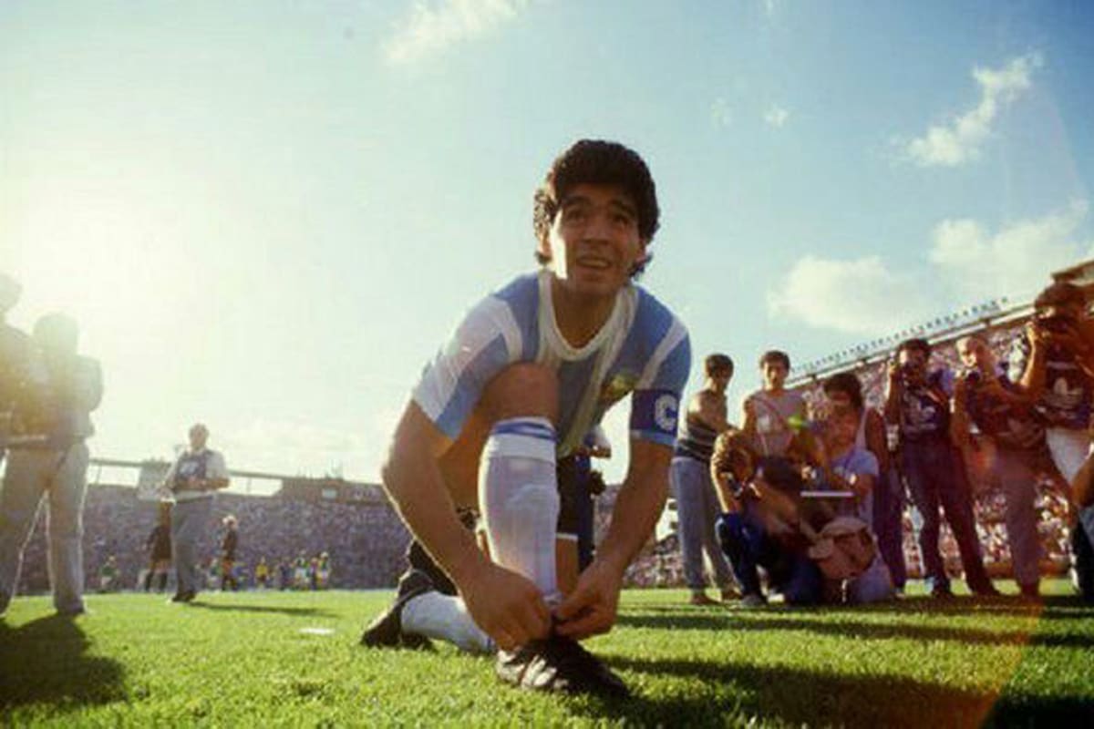 Maradona, botines