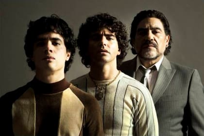 Maradona en tres etapas: Nicolás Goldschmidt, Nazareno Casero y Juan Palomino son los encargados de personificarlo