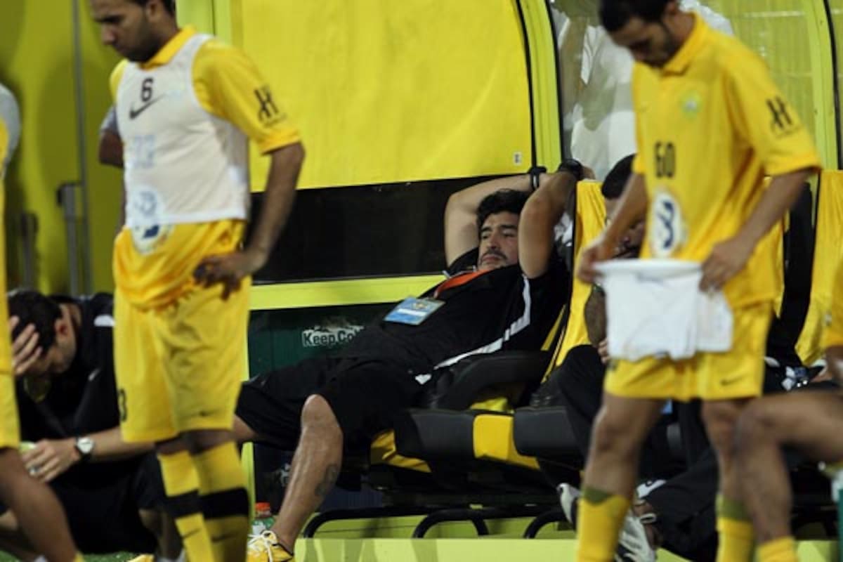 Maradona, pura decepción