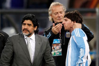 Maradona, Signorini y Messi convivieron en la selección