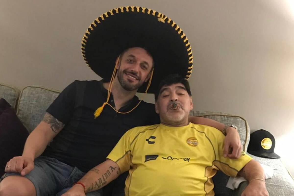 Maradona y su abogado Matías Morla