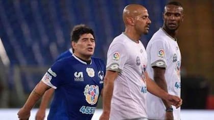 Maradona y su fuerte discusión con Verón