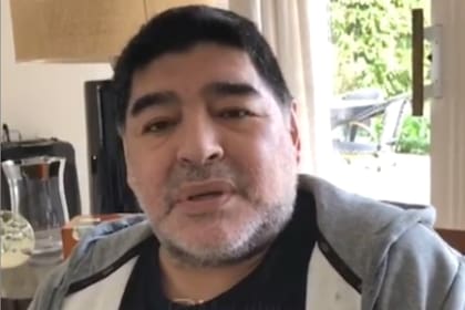 Maradona y su mensaje en redes
