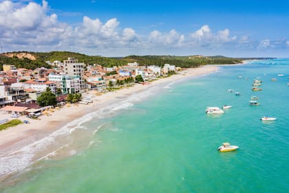 Una vista aérea de la playa de Maragogi