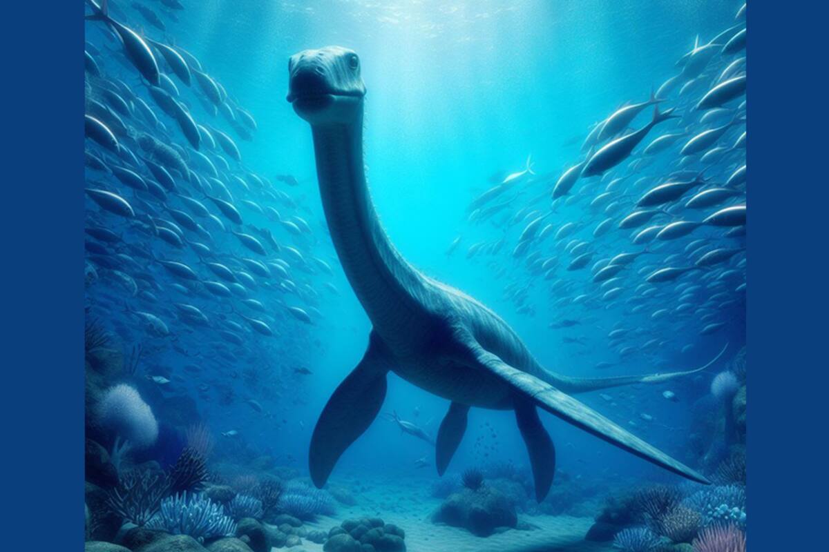 Marambionectes molinai fue uno de los plesiosaurios hallados por científicos argentinos en la Antártida.