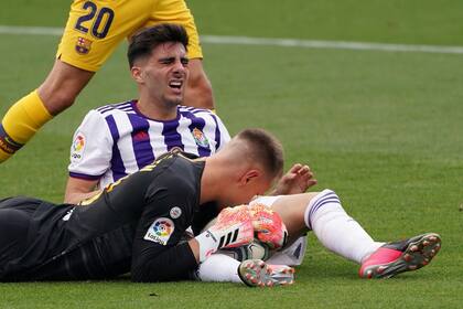 Marc-André Ter Stegen fue fundamental en el segundo tiempo con un par de atajadas para sostener el triunfo de Barcelona.