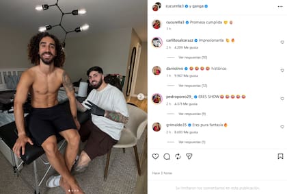 Marc Cucurella cumplió su promesa y se tatuó la cara de Luis de la Fuente (Foto: Instagram @cucurella3)