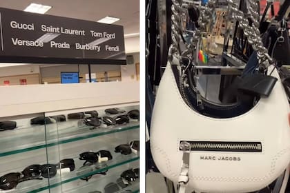 Marc Jacobs, Gucci, Prada, Versace, entre las marcas de lujo que encontró en su recorrida